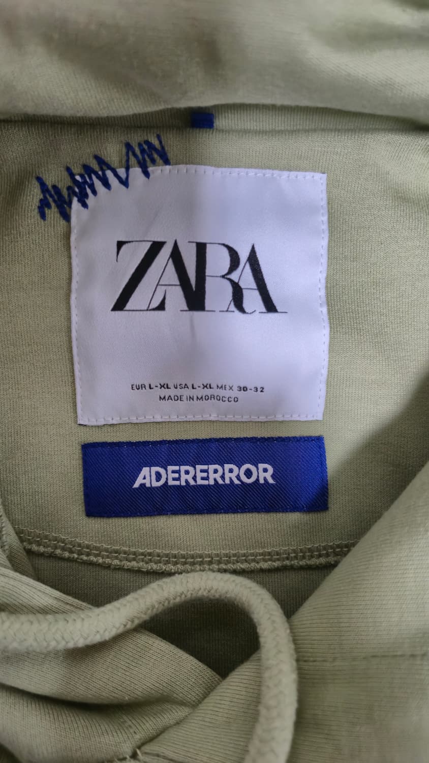 자라 X 아더에러 콜라보 후드티 라이트 그린 상품이미지2