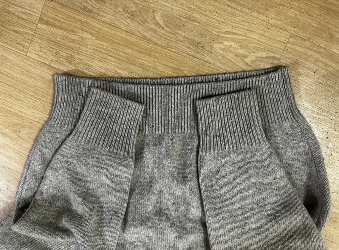 헤즈 넵 울 니트 멜란지 그레이 거의 새상품 hess 상품이미지5