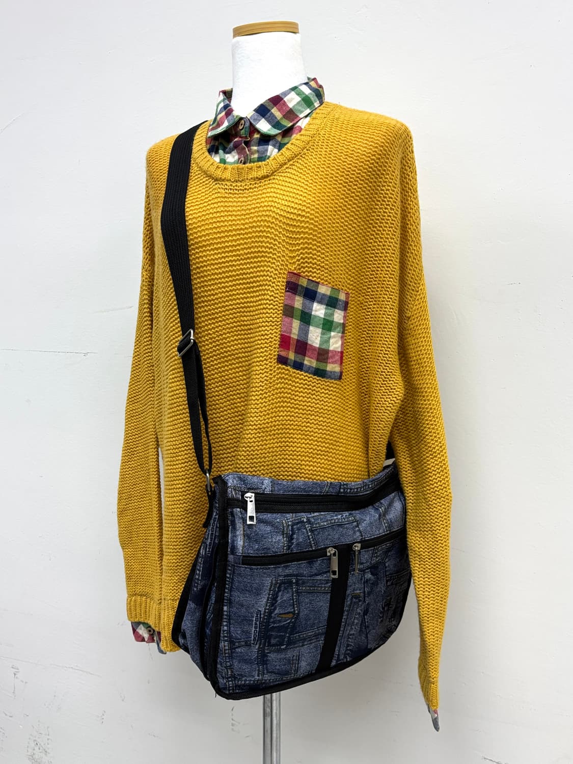 빈티지 데님 크로스백 가방 상품이미지1