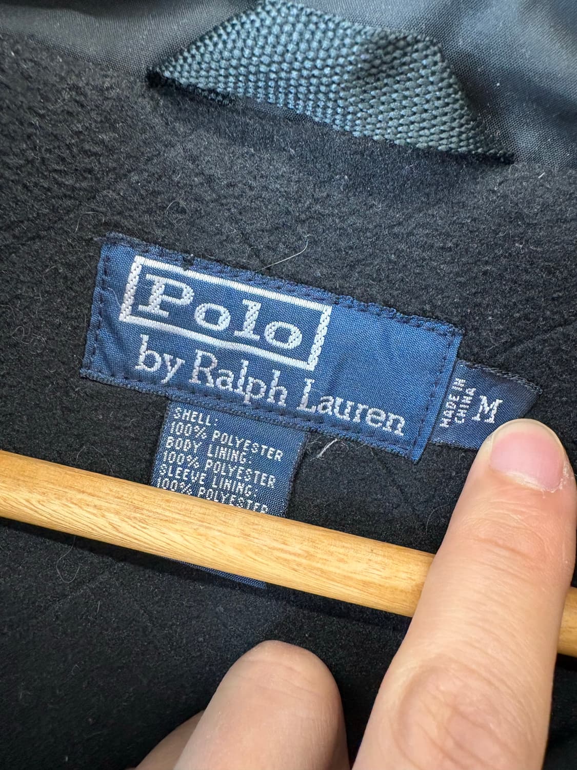 폴로랄프로렌 모크넥 폴리쉘 페리자켓 블랙 상품이미지7