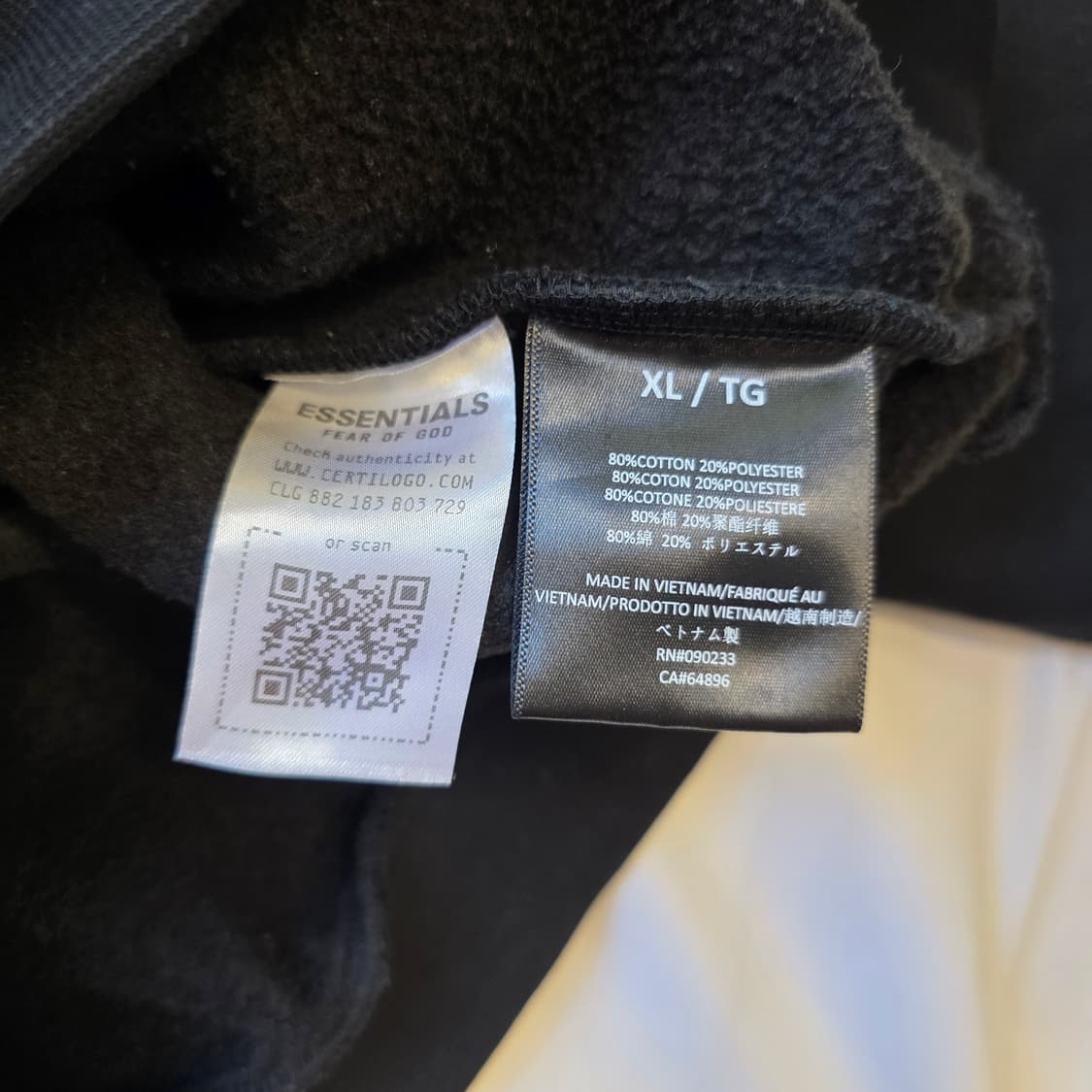 [XL]피어오브갓 에센셜 플리스 스테이트 후드 상품이미지5