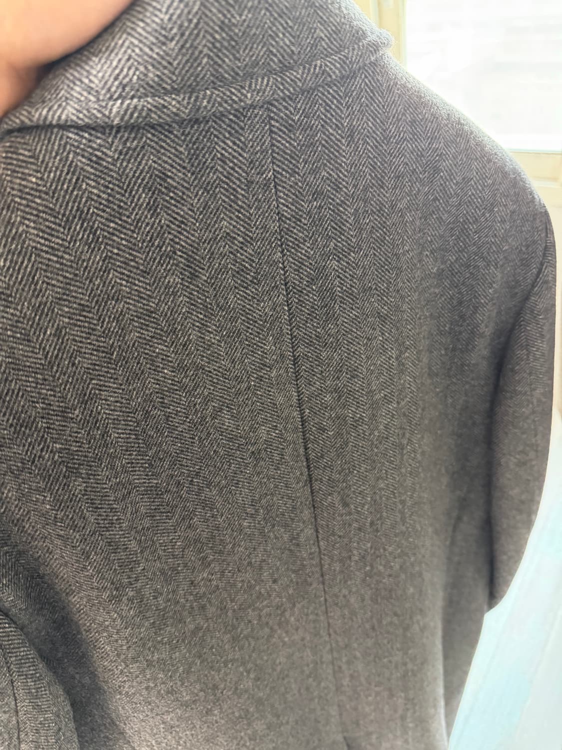 토니웩 더블 브레스티드 체스터 필드 코트 판매합니다 라지 상품이미지4