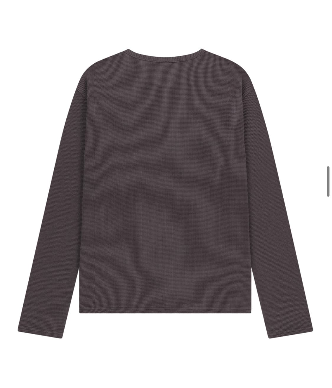 아캄 Waffle Henry Neck Long Sleeve (Brown) 상품이미지2