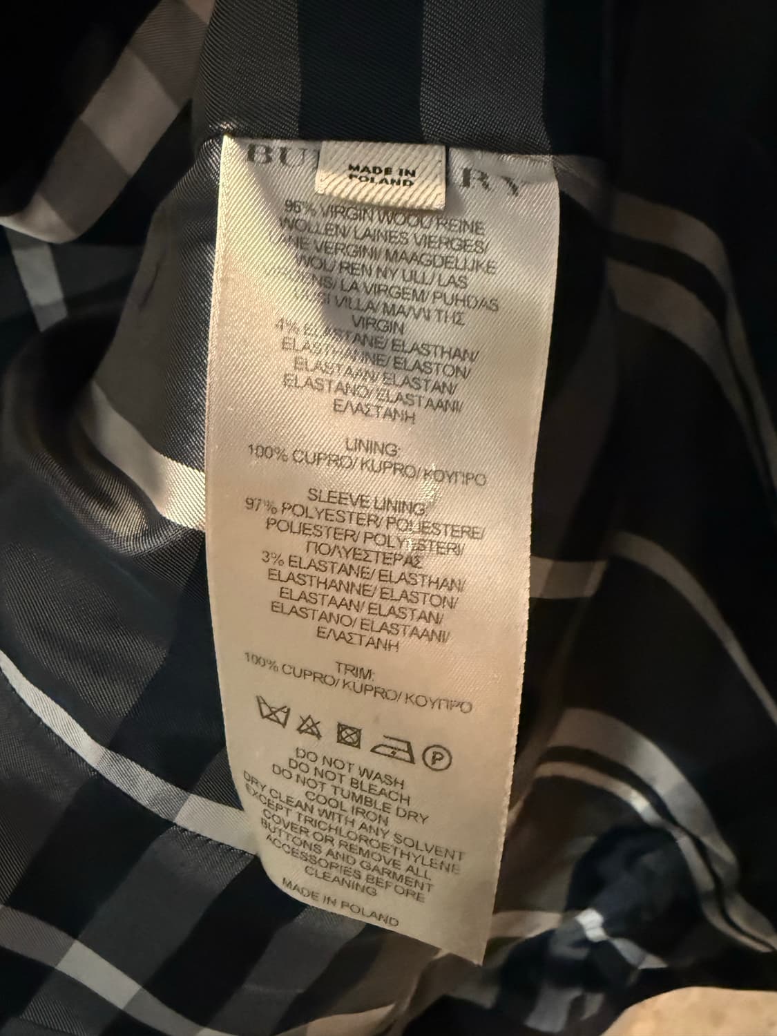 38 버버리 BURBERRY 런던 원버튼 테일러드 자켓 블랙 상품이미지8