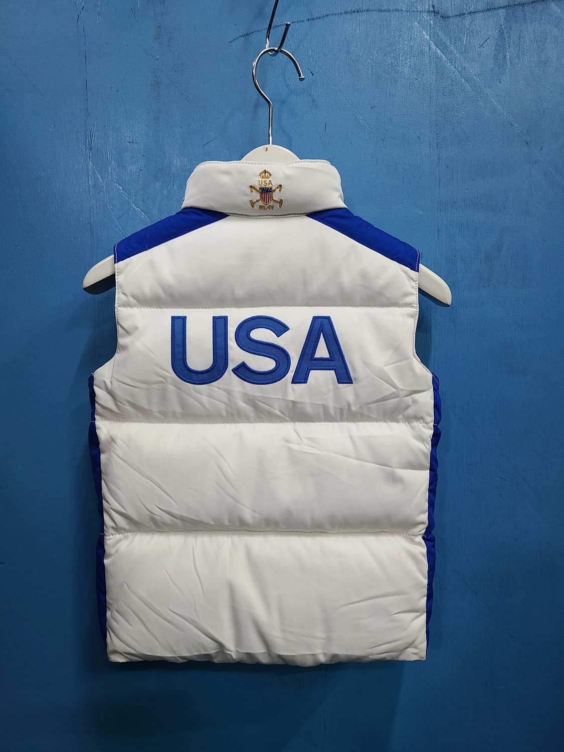 USA 빅로고 폴로 미니미 패딩조끼 상품이미지4