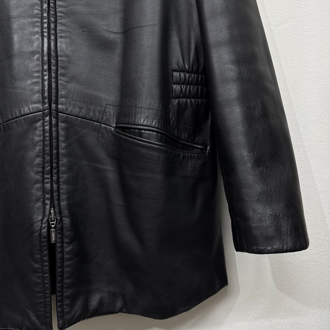 [50] 아르마니 꼴레지오니 레더 카코트 상품이미지5