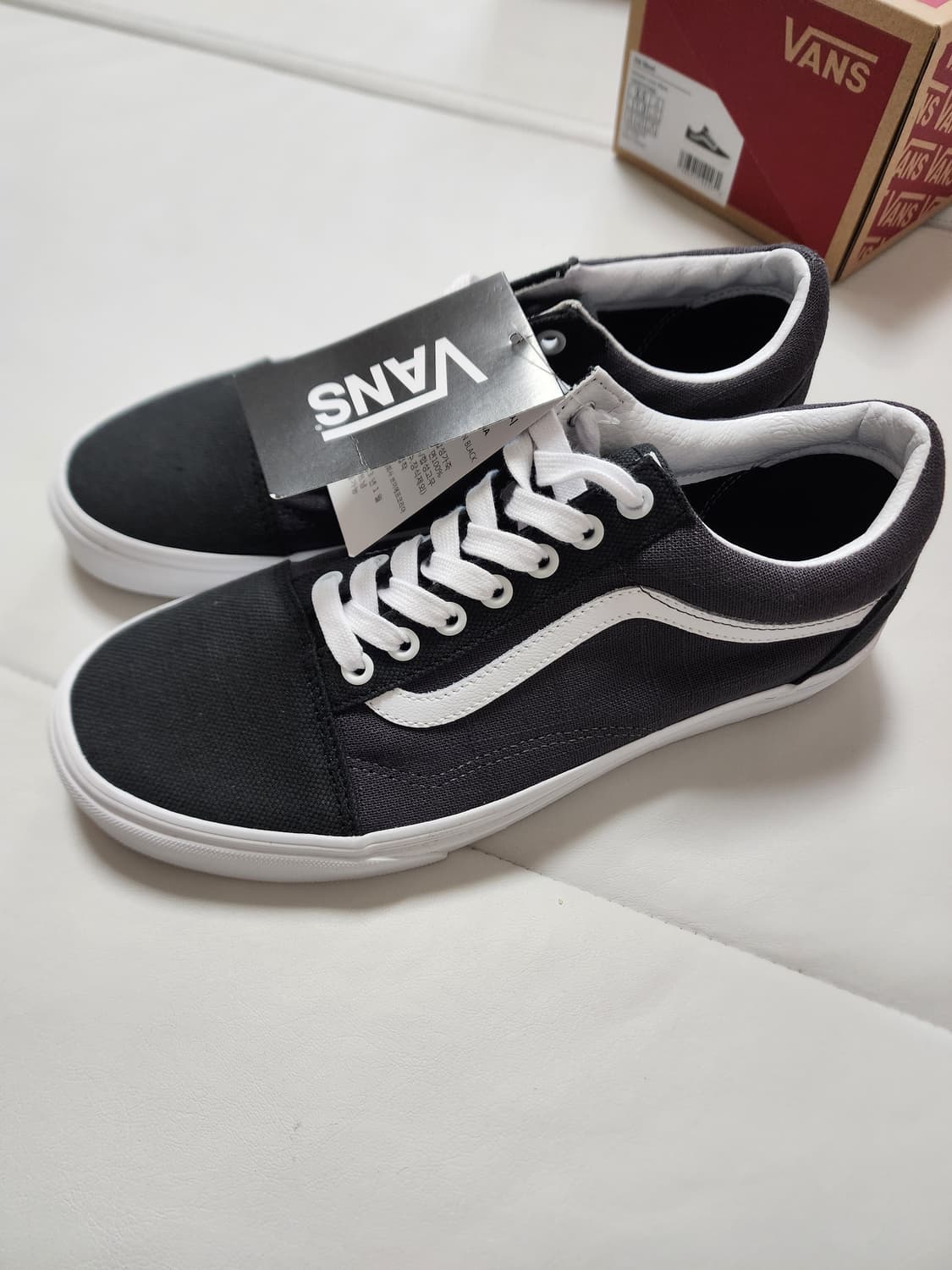 반스올드스쿨블랙써머린넨275사이즈 상품이미지5