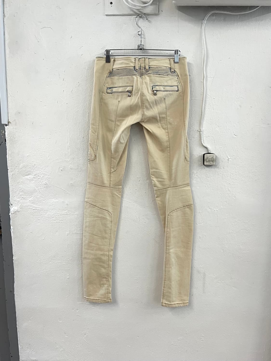 발망 2012SS 올리비에 루스테인 블리치 워싱 데님 바이커 팬츠 상품이미지6