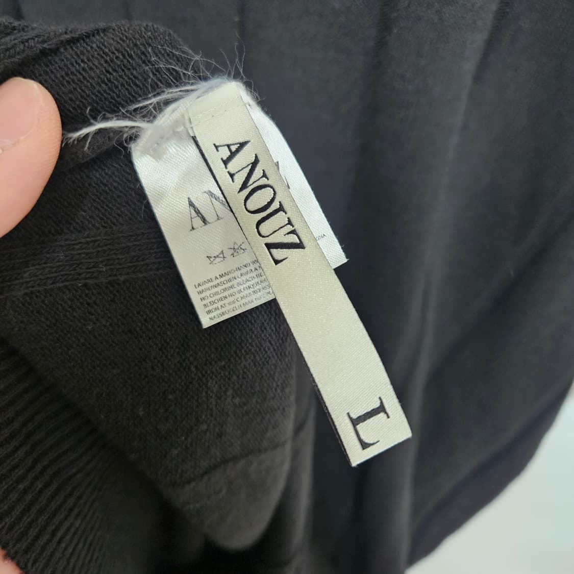 어누즈 anouz 반팔 니트 티셔츠 L 상품이미지5