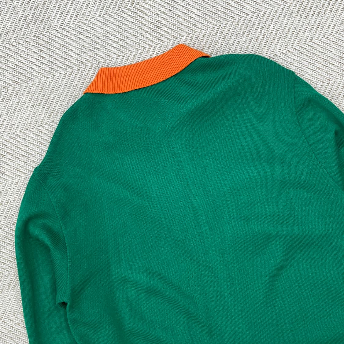 고라 배색 니트 집업 r2762 상품이미지4