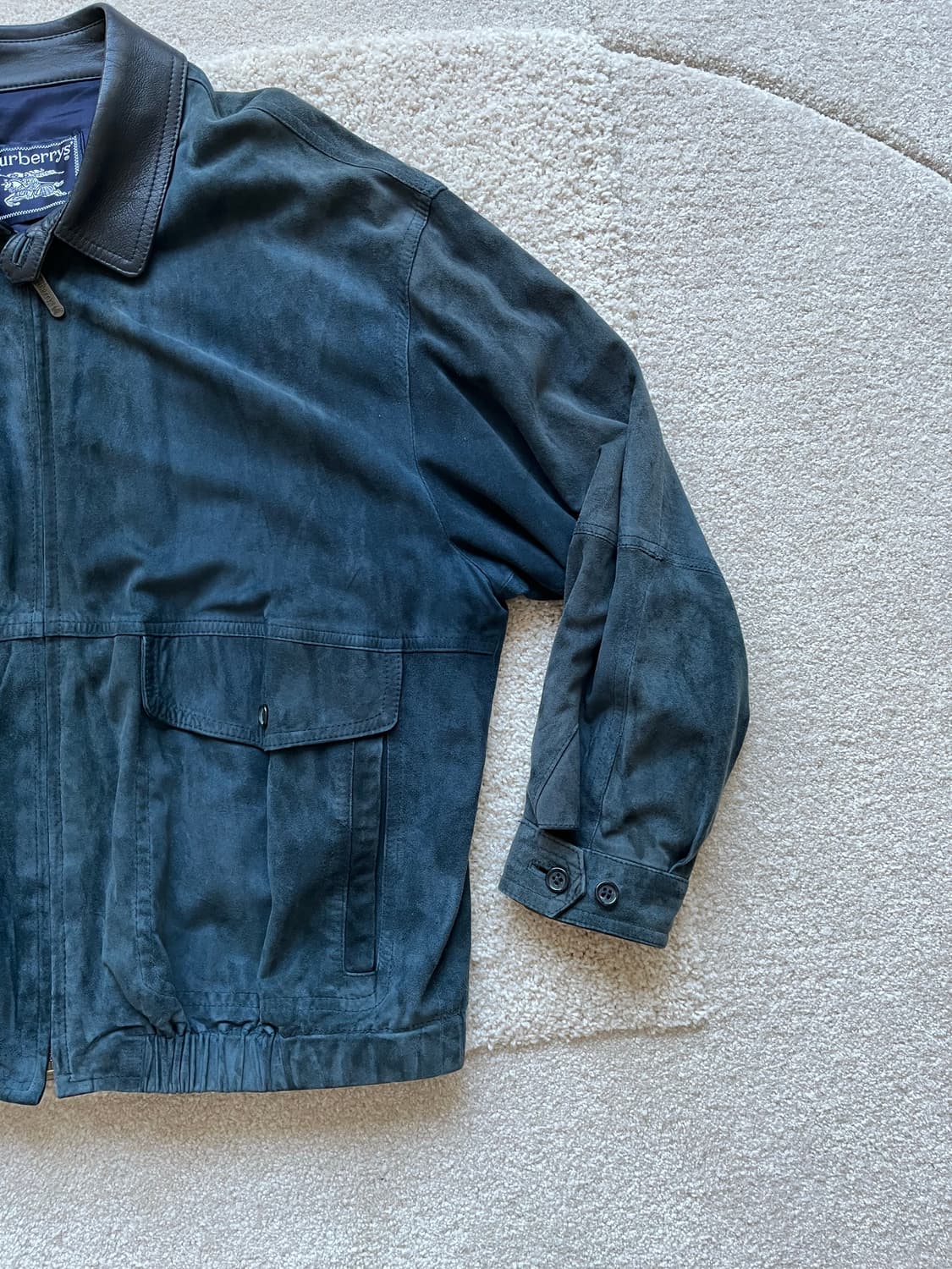 버버리 스웨이드 레더 카라 자켓 (105) 상품이미지6