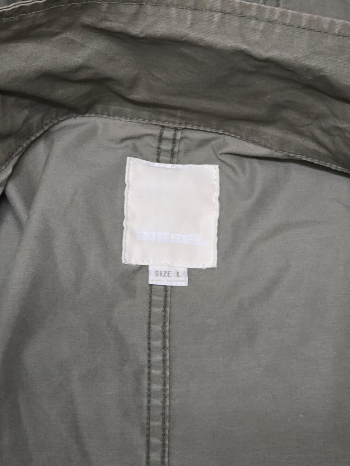 [L] 디젤(DIESEL) 야상 자켓 (카키) 상품이미지5