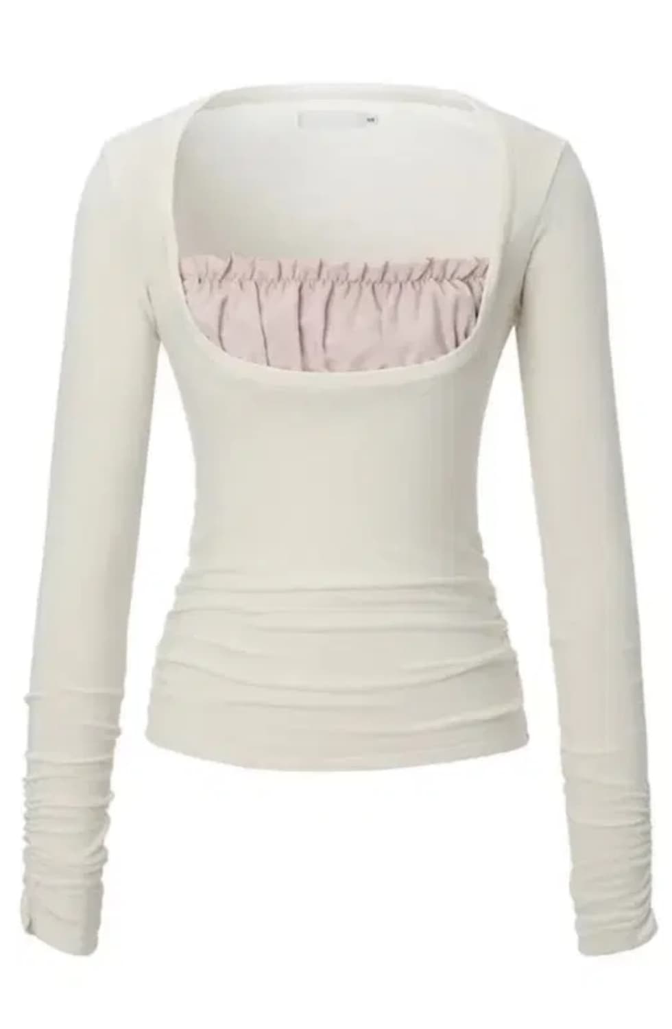 쓰리타임즈 샤론 레이어드 티 아이보리 M 상품이미지1