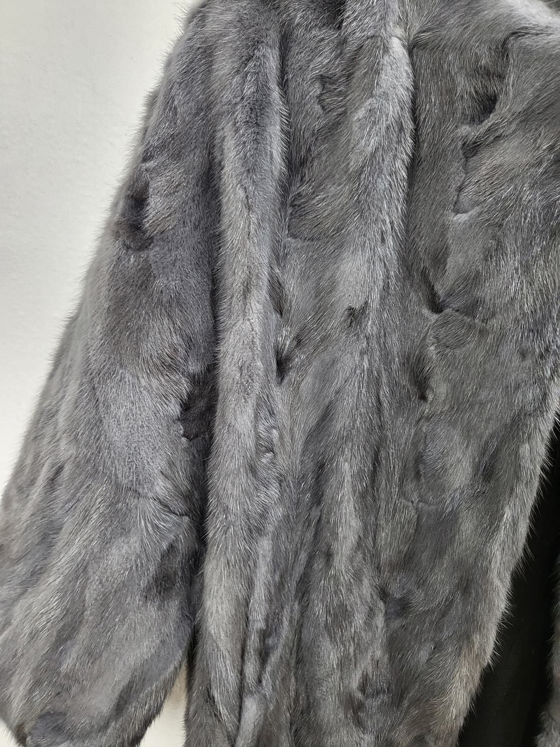 MEREHANE 천연밍크 모피숏자켓 그레이실버 S 90 새제품 상품이미지4