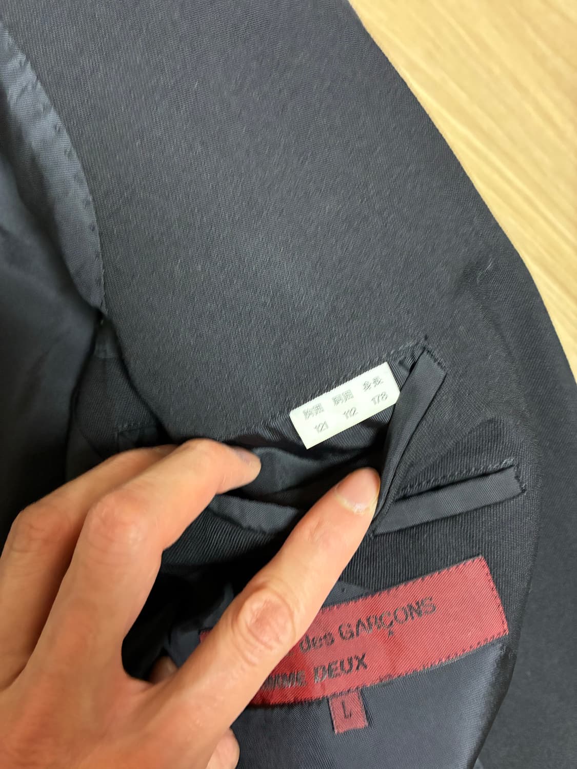 꼼데가르송 옴므 듀스 더블 블레이저 상품이미지4