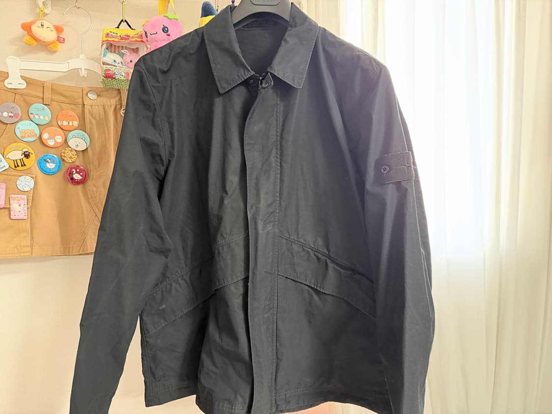 스톤아일랜드 고스트피스 24fw 오버셔츠 블랙 상품이미지1