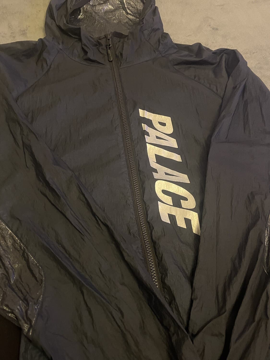 팔라스 포일 자켓 네이비 상품이미지2