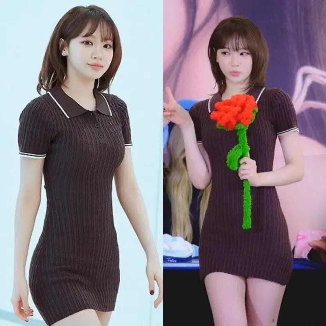 자라 케이블 니트 미니 원피스 (김채원 원피스) 새상품 상품이미지2