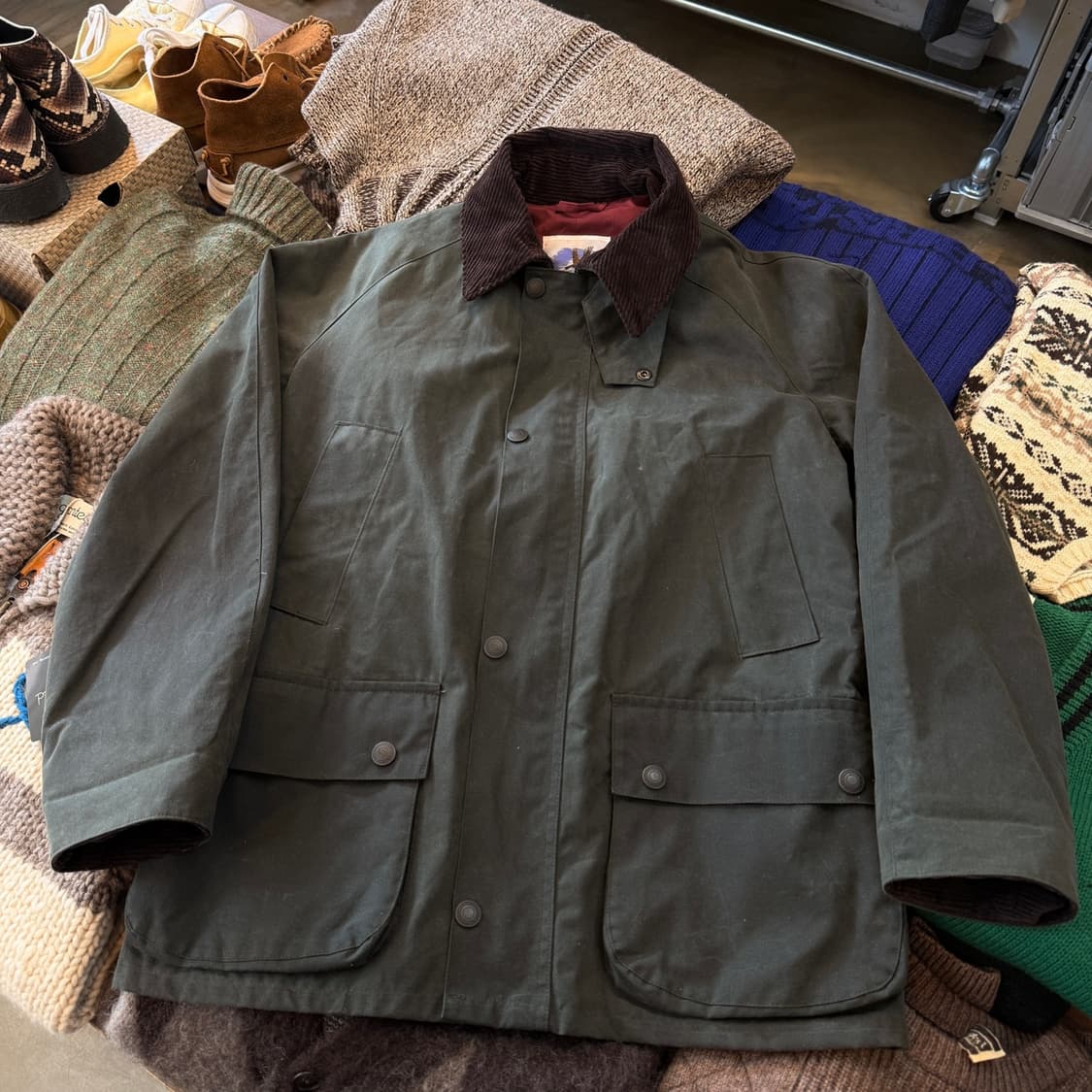 존 파트리치 왁스드 자켓 잉글랜드 영국 생산 S M 상품이미지1