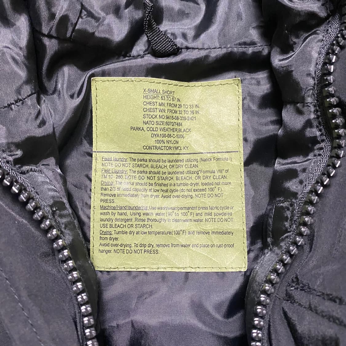 🌊ECWCS parka Black repro 상품이미지6