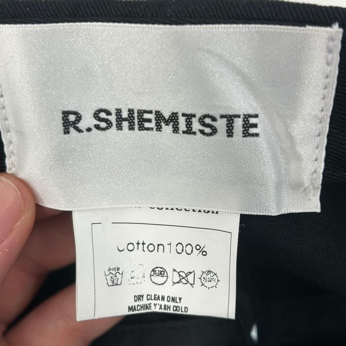 R.shemiste 블랙 볼캡 상품이미지7