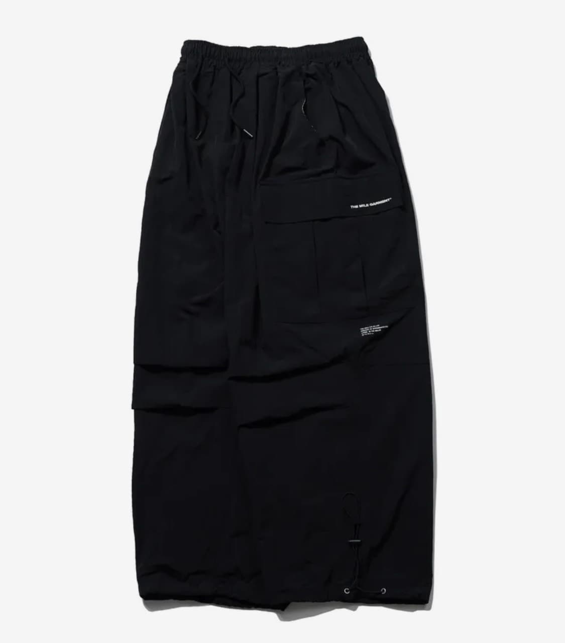 나일론 와이드 벌룬 팬츠 블랙 상품이미지2