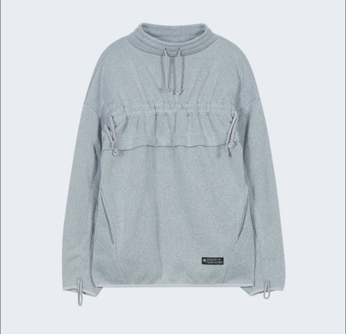 타입서비스 플리스 셔링 탑 스카이 블루 상품이미지3