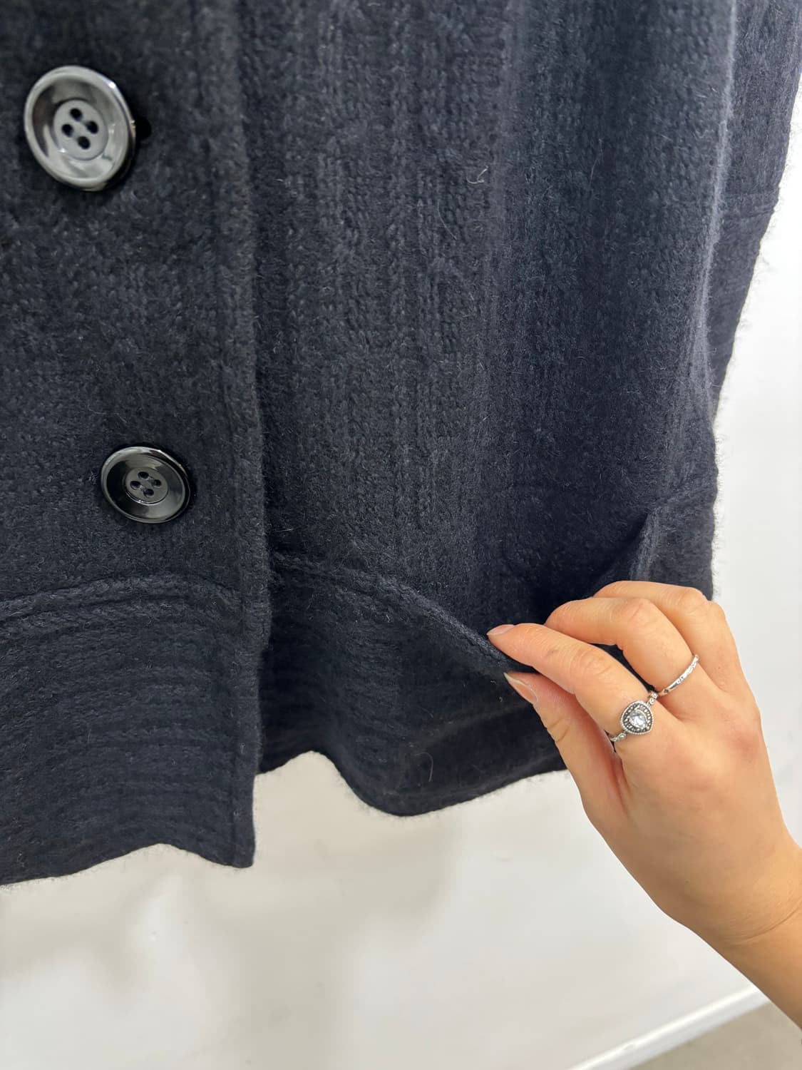 Baroque 검정 케이블 니트 자켓 코트 상품이미지8