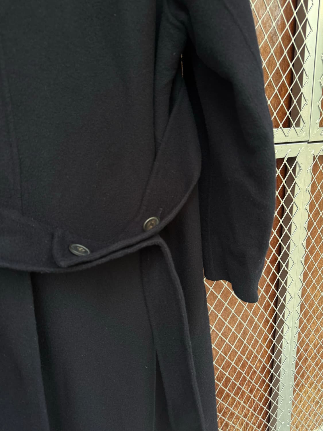 한섬 시스템 SYSTEM 캐시미어 울 더블 롱코트 상품이미지4