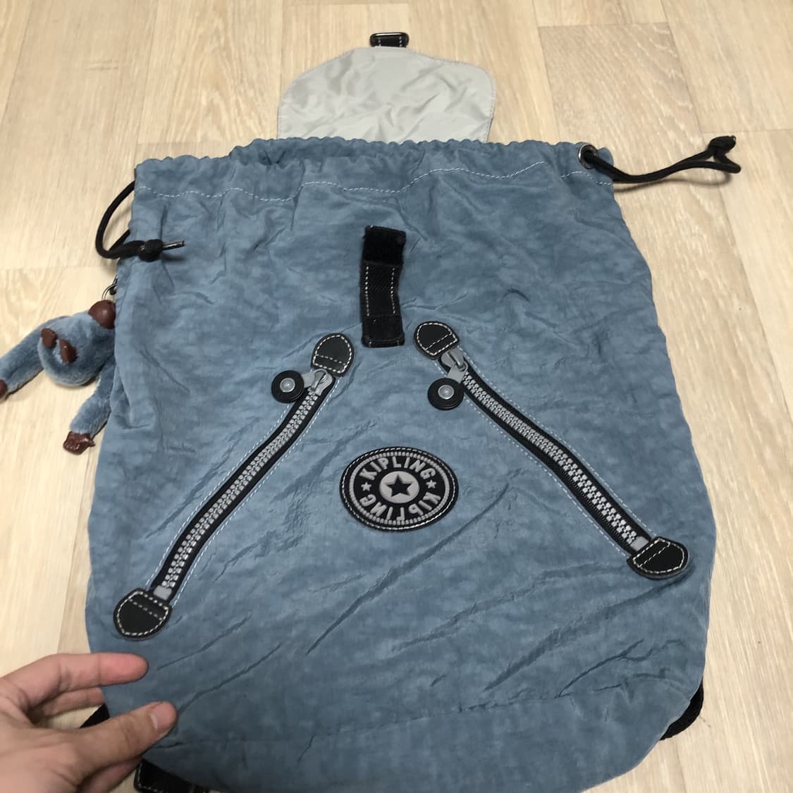 (OS) 키플링 KIPLING 빈티지 Y2K 복조리 스카이블루 키플링백팩 상품이미지10