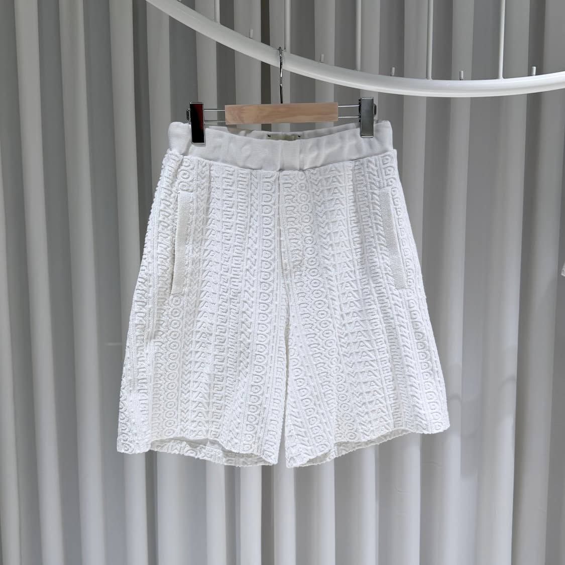 (S/S,46) / 펜디 X 마크 제이콥스 파일 폴로 반팔  화이트 셋업 상품이미지5