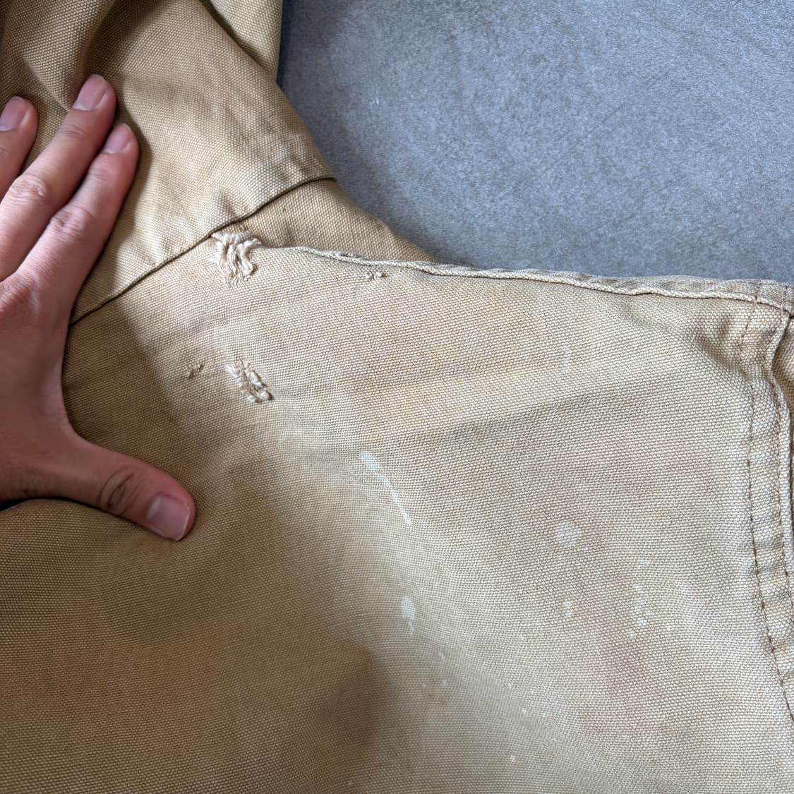 90년대 미국 생산 칼하트 jr106 베이지 액티브 자켓 상품이미지10