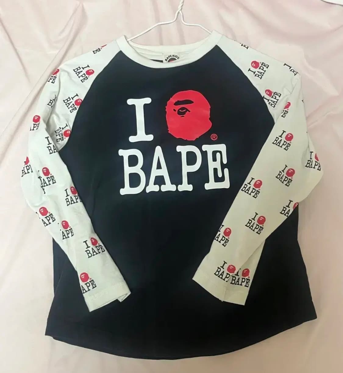 베이프 아이러브베이프 래그런 롱슬리브 티 I LOVE BAPE 상품이미지1