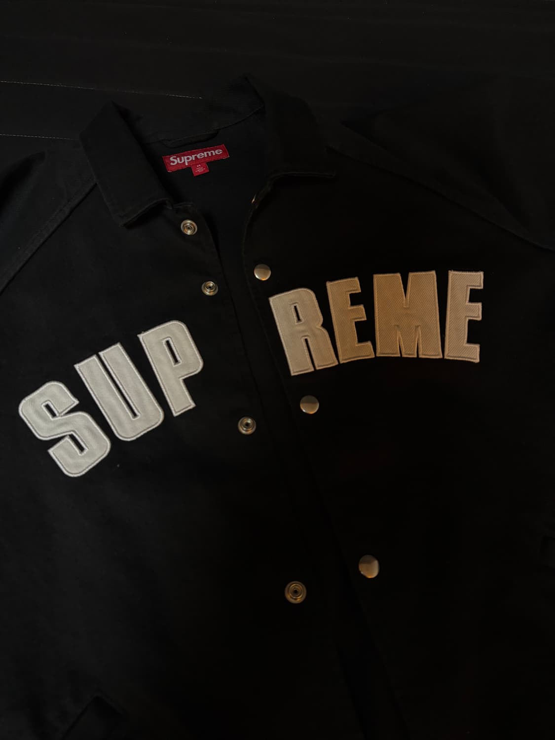 25fw 슈프림 코치자켓 데님 블랙 M 사이즈 상품이미지2