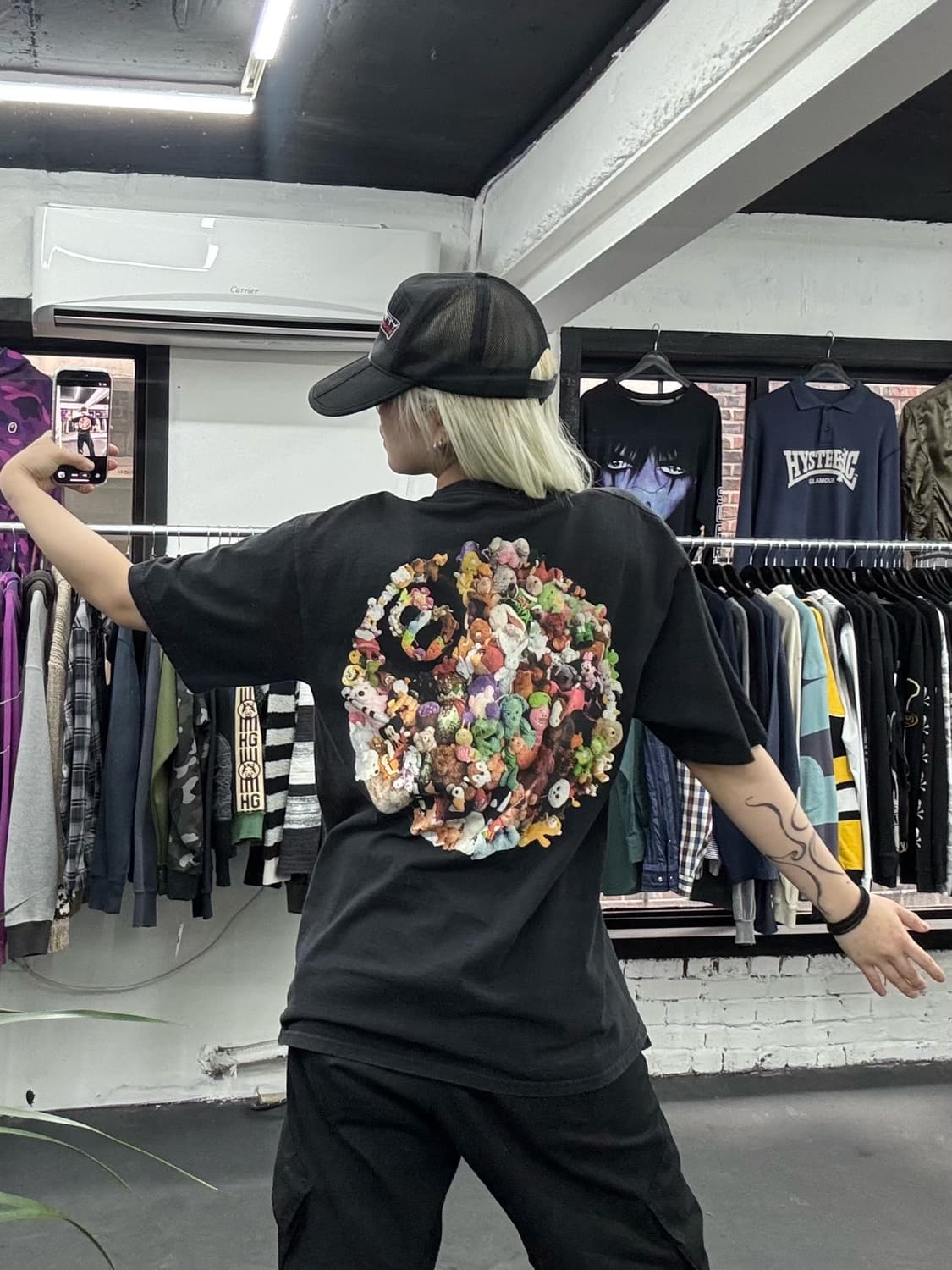 스투시 플러시 반팔티 상품이미지1