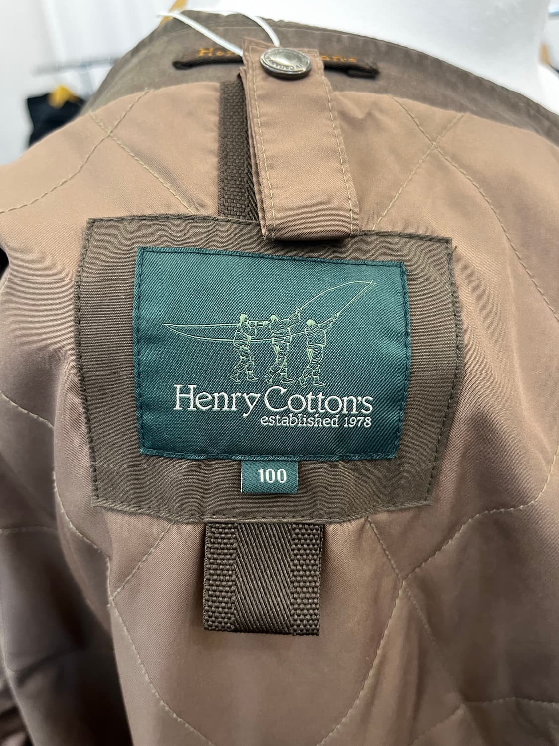 헨리 코튼 퀼티드 라이닝 싱글 코트 상품이미지8