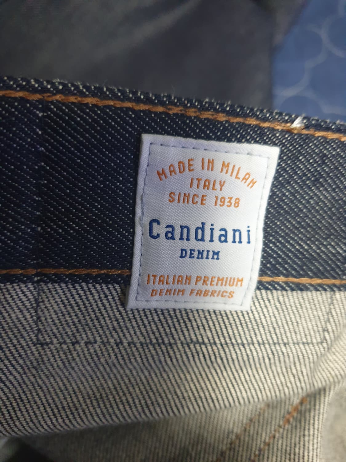 (새상품급) 플랙 051 칸디아니 스티즈 스트레이트 생지 데님진 (34) 상품이미지6