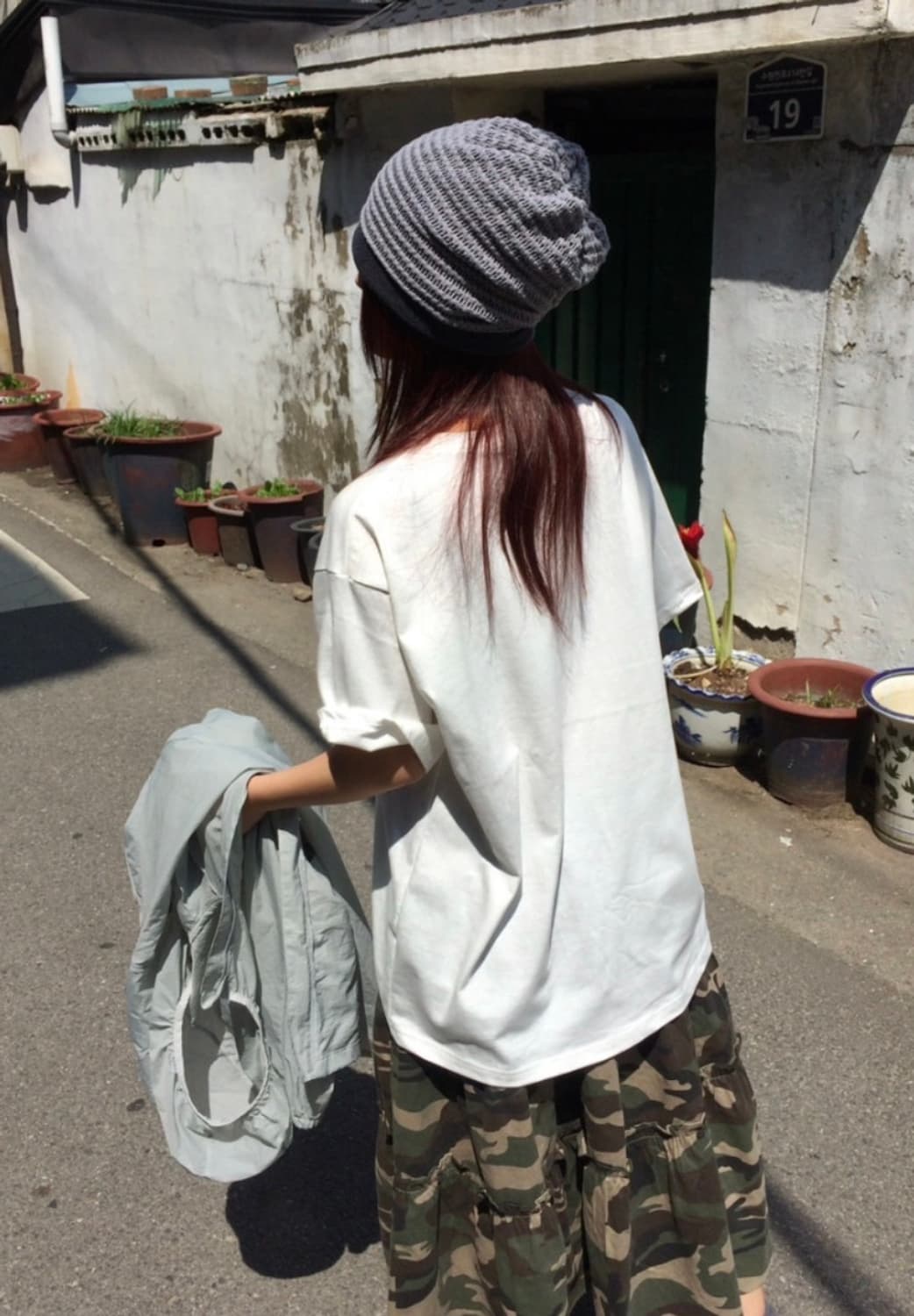 빈티지 그레이 비니 상품이미지2