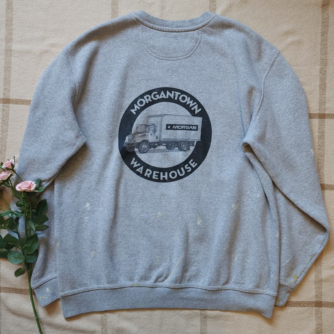 00년대 칼하트 맨투맨 스웻셔츠 트럭 프린팅 오리지널 핏 페인팅  L 상품이미지3