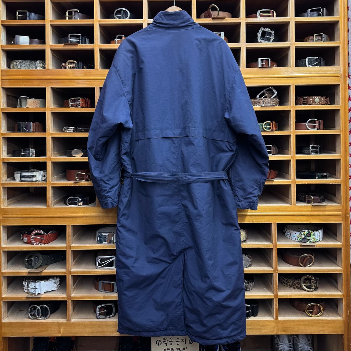 80s 아디다스 네이비 트렌치 코트 파카 (XL)   상품이미지6