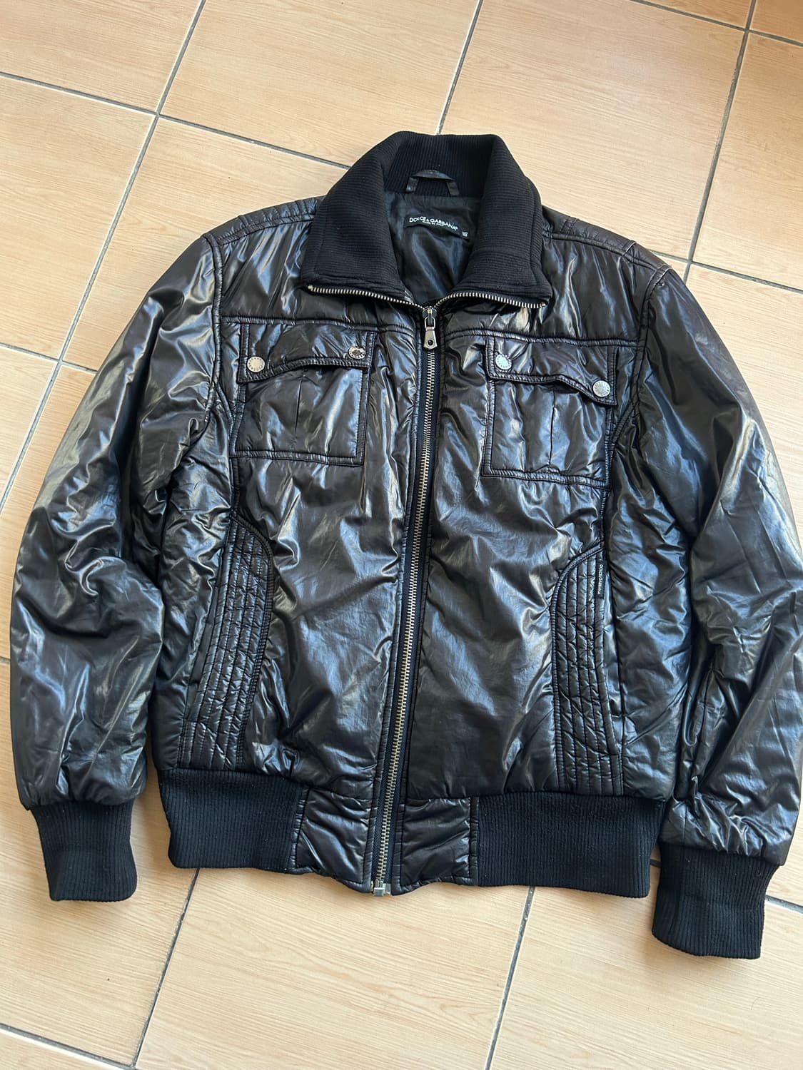 Dolce&gabbana Glossy high neck zipup  상품이미지1