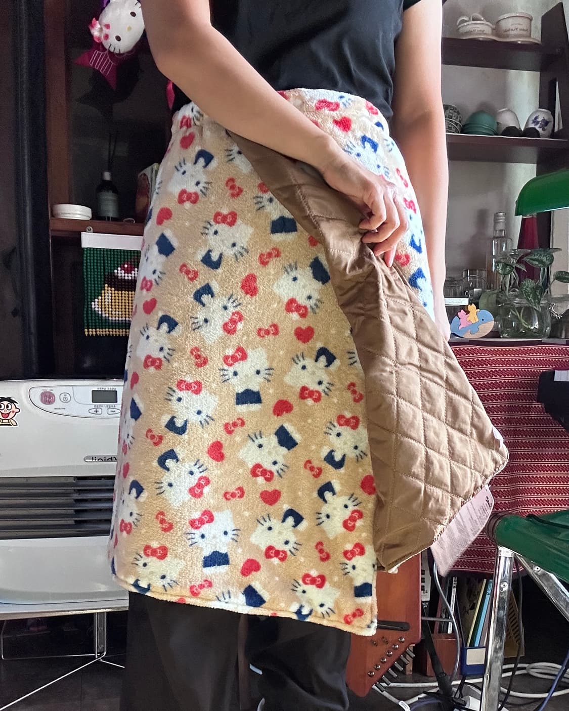 헬로 키티, 마이멜로디 3way 방한 블랭킷 스커트 상품이미지1