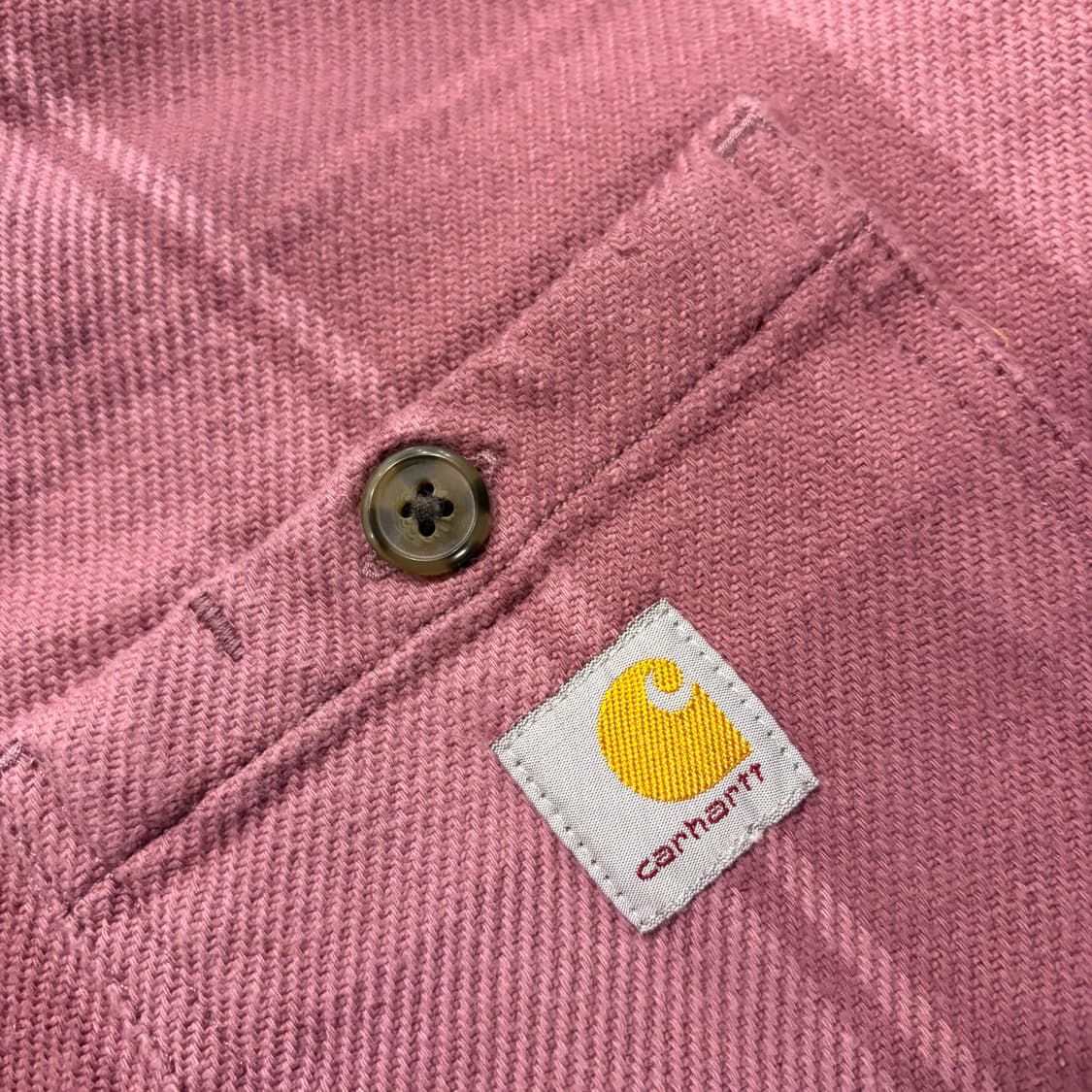 [M] 24s 칼하트 코튼 핑크 체크 셔츠 D394 상품이미지4