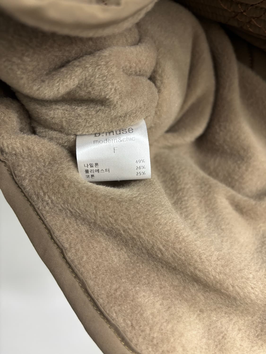 (베스트셀러) BMUSE 비뮤즈 퀼팅 먼트패딩 상품이미지4