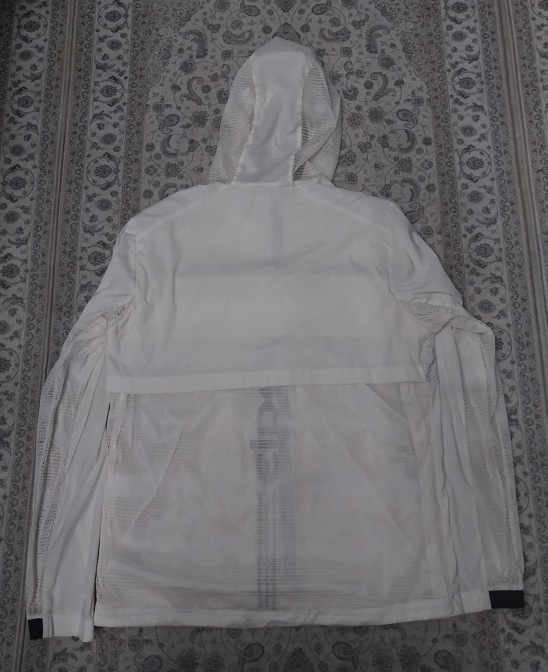 아이더 화이트 메쉬 후드 바람막이 L 상품이미지3