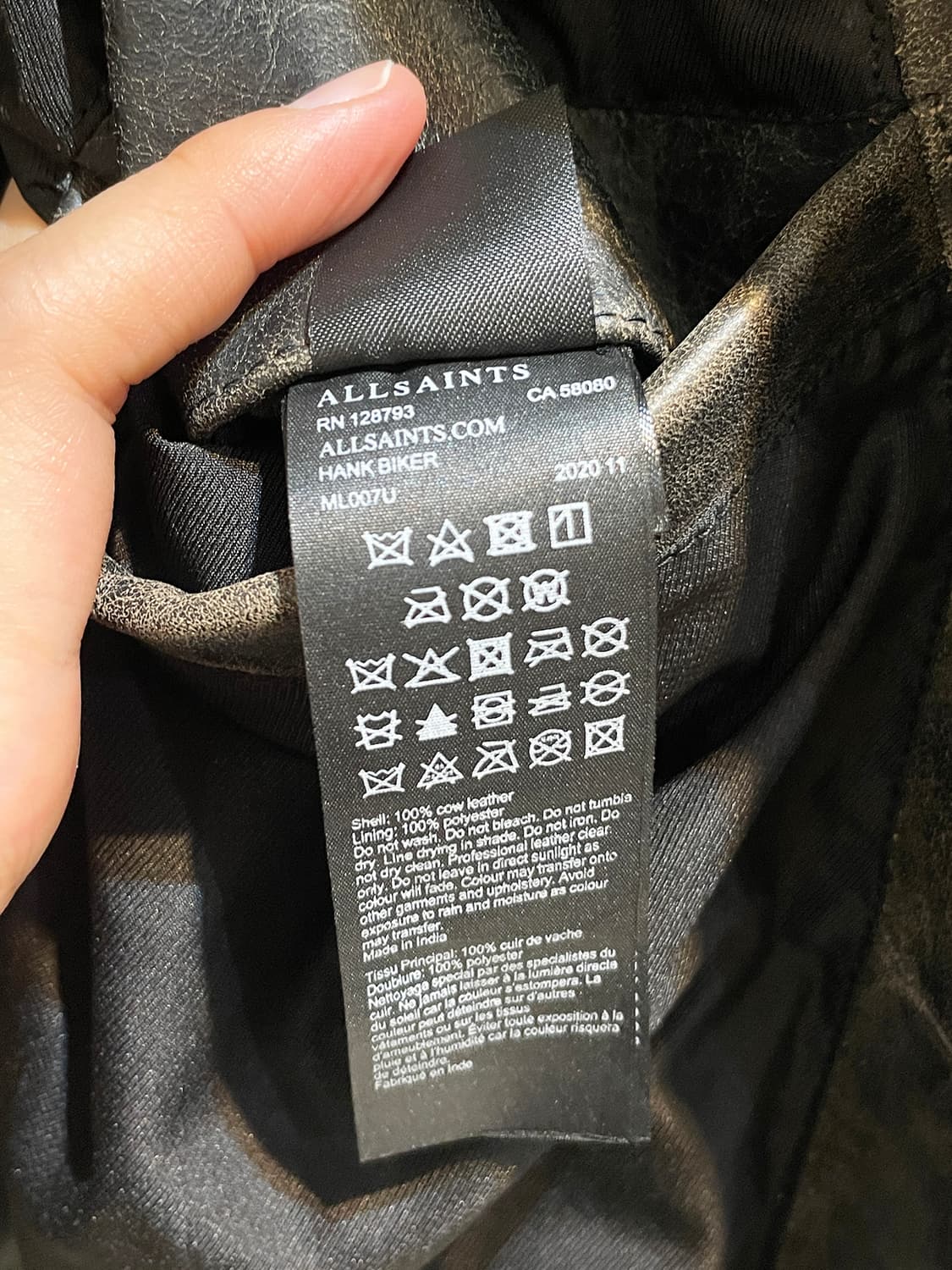 올세인츠 가죽 자켓 A876 상품이미지8