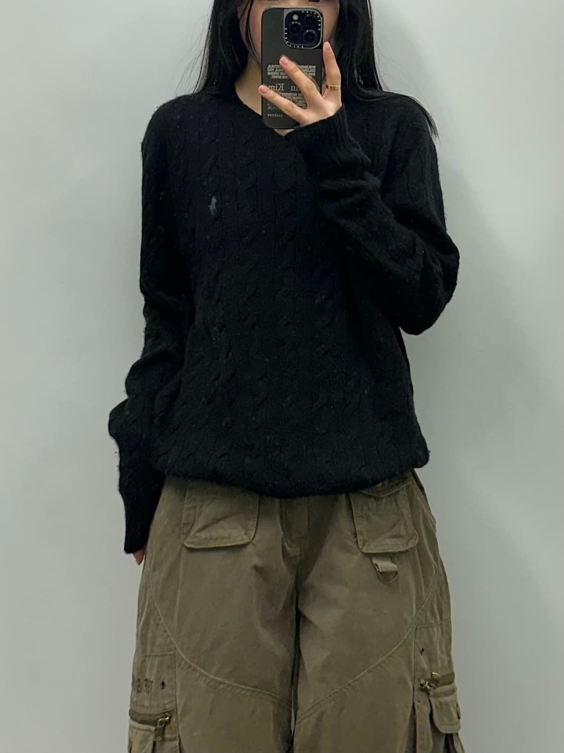 폴로 랄프로렌 신형 블랙 꽈배기 니트 상품이미지1