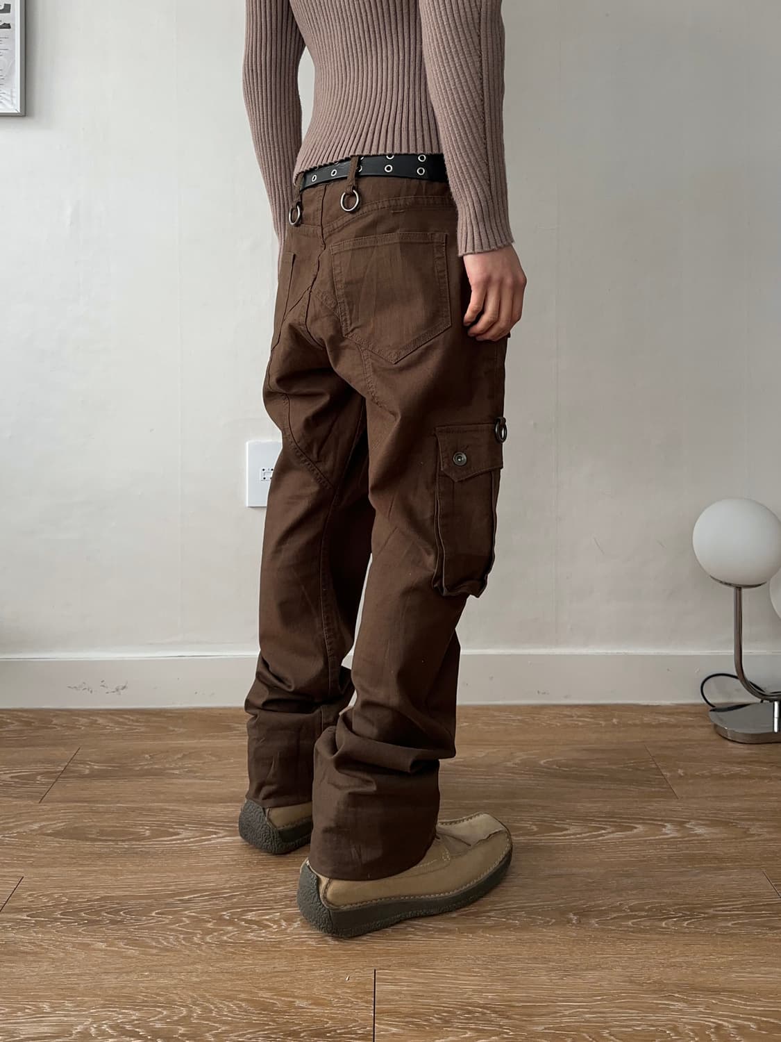 슬림 & 슬래시 디테일 카고 팬츠 상품이미지7