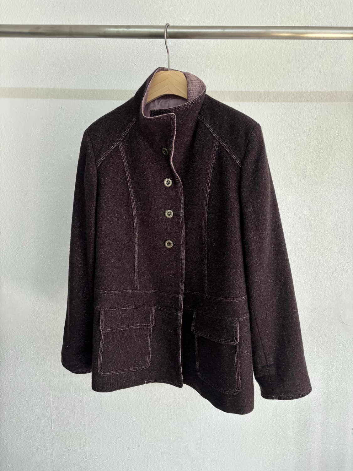 Purple wool jk 상품이미지5