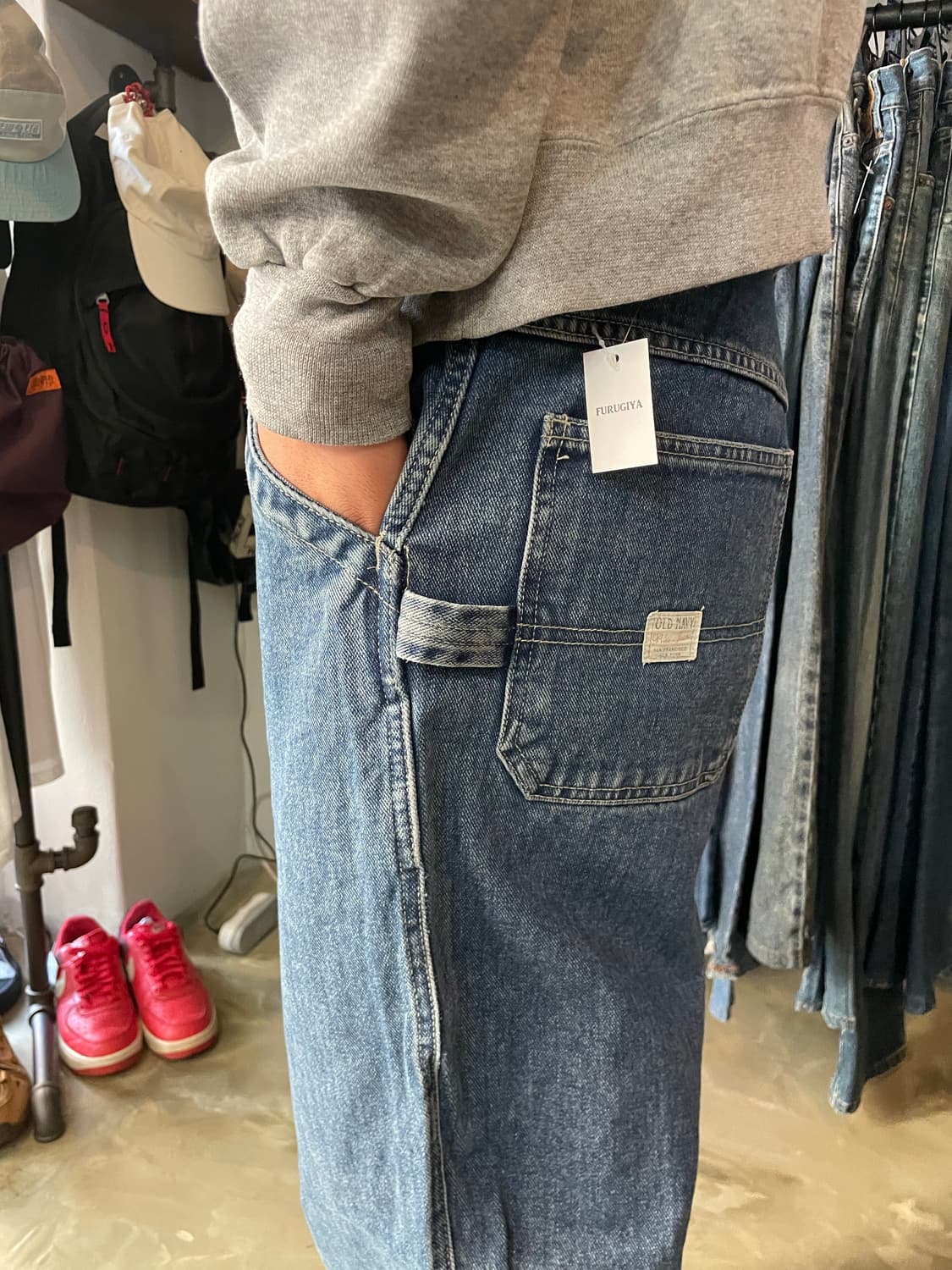 00s Old Navy 빈티지 카펜터 데님팬츠 33x30 상품이미지2